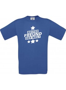 Kinder-Shirt bester Freund der Welt Farbe royalblau, Größe 104