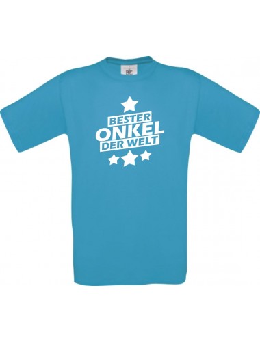 Kinder-Shirt bester Onkel der Welt Farbe atoll, Größe 104