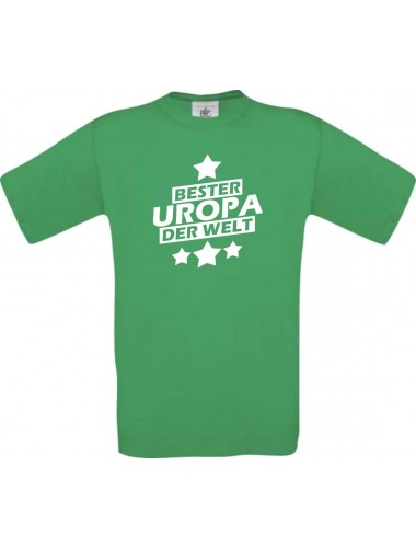 Kinder-Shirt bester Uropa der Welt Farbe kellygreen, Größe 104