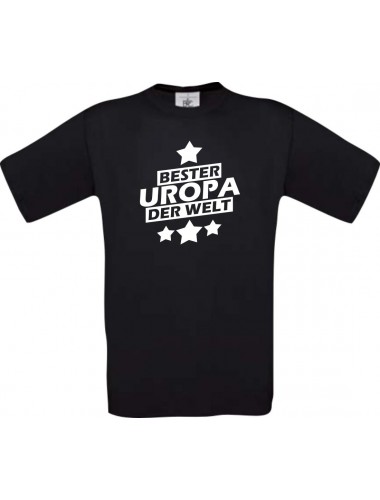Kinder-Shirt bester Uropa der Welt Farbe schwarz, Größe 104