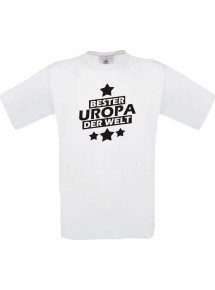 Kinder-Shirt bester Uropa der Welt Farbe weiss, Größe 104