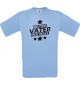 Kinder-Shirt bester Vater der Welt Farbe hellblau, Größe 104