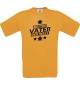 Kinder-Shirt bester Vater der Welt Farbe orange, Größe 104