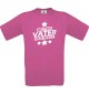 Kinder-Shirt bester Vater der Welt Farbe pink, Größe 104