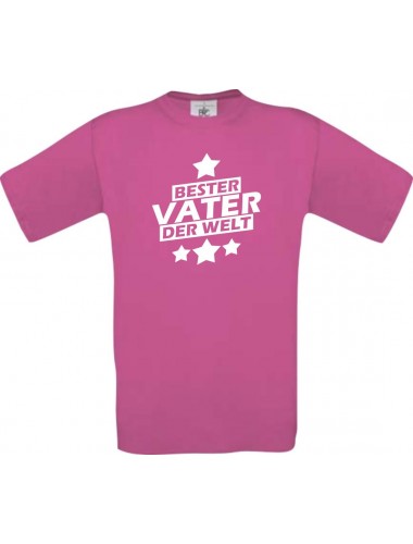 Kinder-Shirt bester Vater der Welt Farbe pink, Größe 104