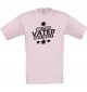 Kinder-Shirt bester Vater der Welt Farbe rosa, Größe 104