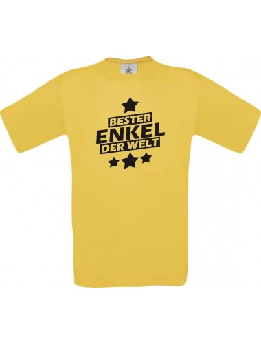 Kinder-Shirt bester Enkel der Welt Farbe gelb, Größe 104