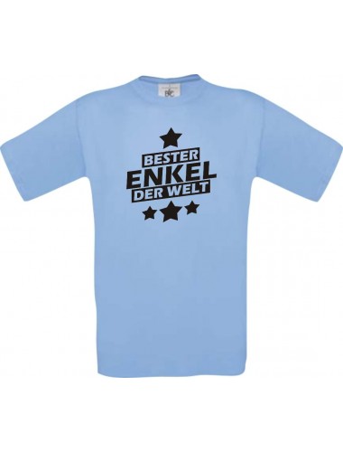 Kinder-Shirt bester Enkel der Welt Farbe hellblau, Größe 104