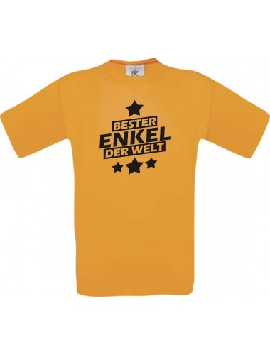 Kinder-Shirt bester Enkel der Welt Farbe orange, Größe 104