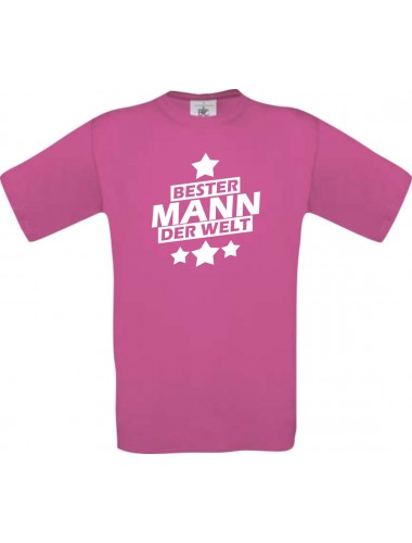 Kinder-Shirt bester Mann der Welt Farbe pink, Größe 104