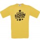 Kinder-Shirt bester Sohn der Welt Farbe gelb, Größe 104