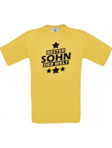 Kinder-Shirt bester Sohn der Welt Farbe gelb, Größe 104