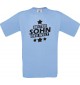 Kinder-Shirt bester Sohn der Welt Farbe hellblau, Größe 104