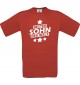 Kinder-Shirt bester Sohn der Welt Farbe rot, Größe 104