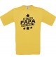Kinder-Shirt bester Papa der Welt Farbe gelb, Größe 104