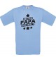 Kinder-Shirt bester Papa der Welt Farbe hellblau, Größe 104