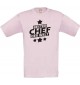 Kinder-Shirt bester Chef der Welt Farbe rosa, Größe 104