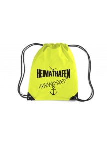 Premium Gymsac Heimathafen Frankfurt, fluorescentyellow
