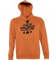 Kapuzen Sweatshirt  bester Nachbar der Welt, orange, Größe L