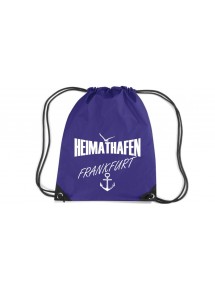 Premium Gymsac Heimathafen Frankfurt, purple