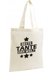 Shopping Bag Organic Zen, Shopper beste Tante der Welt,