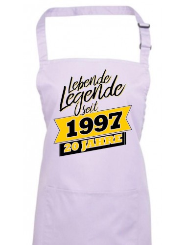 Kochschürze Lebende Legenden seit 1997 20 Jahre, Farbe lilac