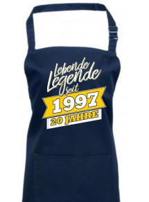 Kochschürze Lebende Legenden seit 1997 20 Jahre, Farbe navy