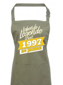 Kochschürze Lebende Legenden seit 1997 20 Jahre, Farbe sage
