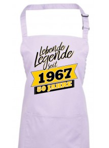 Kochschürze Lebende Legenden seit 1967 50 Jahre, Farbe lilac