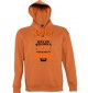 Kapuzen Sweatshirt Nobody is Perfect but if you 1957 Damn close, orange, Größe L