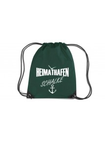 Premium Gymsac Heimathafen Schalke, bottlegreen