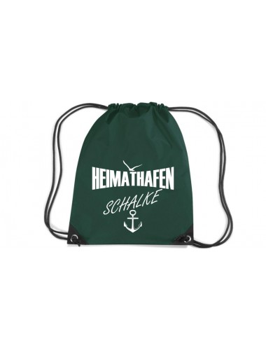 Premium Gymsac Heimathafen Schalke, bottlegreen