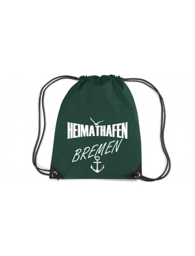 Premium Gymsac Heimathafen Bremen, bottlegreen