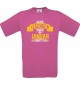 Unisex T-Shirt Wahre LEGENDEN haben im JANUAR Geburtstag, pink, Größe L