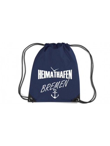 Premium Gymsac Heimathafen Bremen, navy