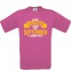 Unisex T-Shirt Wahre LEGENDEN haben im SEPTEMBER Geburtstag, pink, Größe L