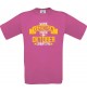 Unisex T-Shirt Wahre LEGENDEN haben im OKTOBER Geburtstag, pink, Größe L
