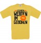 Unisex T-Shirt Legenden werden im MAI geboren, gelb, Größe L