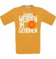 Unisex T-Shirt Legenden werden im MAI geboren, orange, Größe L