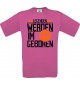 Unisex T-Shirt Legenden werden im MAI geboren, pink, Größe L