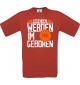 Unisex T-Shirt Legenden werden im MAI geboren, rot, Größe L