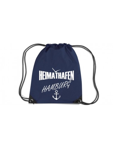 Premium Gymsac Heimathafen Hamburg, navy