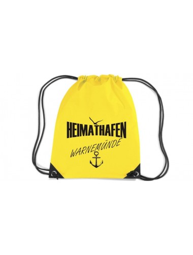 Premium Gymsac Heimathafen Warnemünde, yellow