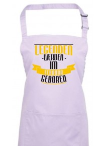 Kochschürze Legenden werden im FEBRUAR geboren, Farbe lilac