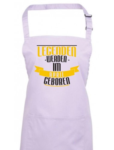 Kochschürze Legenden werden im APRIL geboren, Farbe lilac