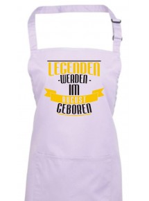 Kochschürze Legenden werden im AUGUST geboren, Farbe lilac
