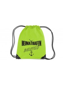 Premium Gymsac Heimathafen Bielefeld, limegreen