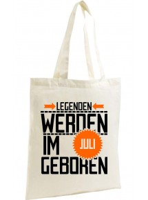Shopping Bag Organic Zen, Shopper Legenden werden im JULI geboren,