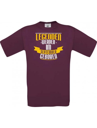 Unisex T-Shirt Legenden werden im SEPTEMBER geboren