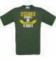 Unisex T-Shirt Legenden werden im SEPTEMBER geboren, grün, Größe L